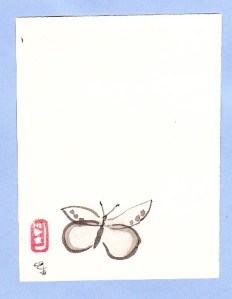single butterfly