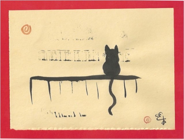 tao cat on fence