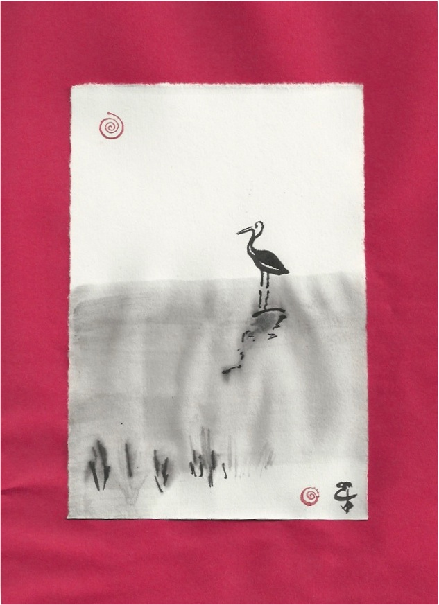 westminster egret far away