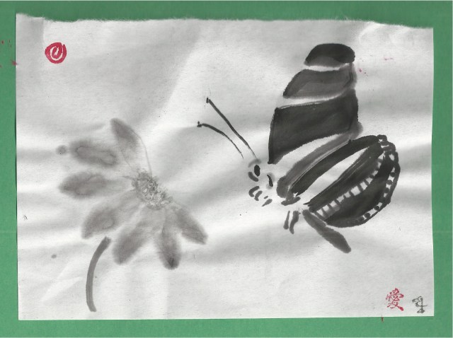 zebra and spanish needle