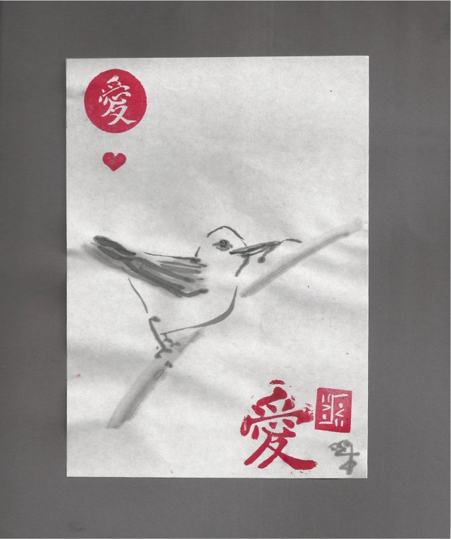 yellowbird with gift