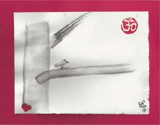 little bird on branch