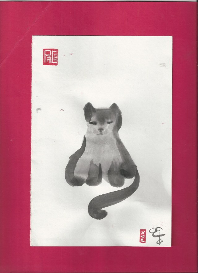 zen cat thin red border