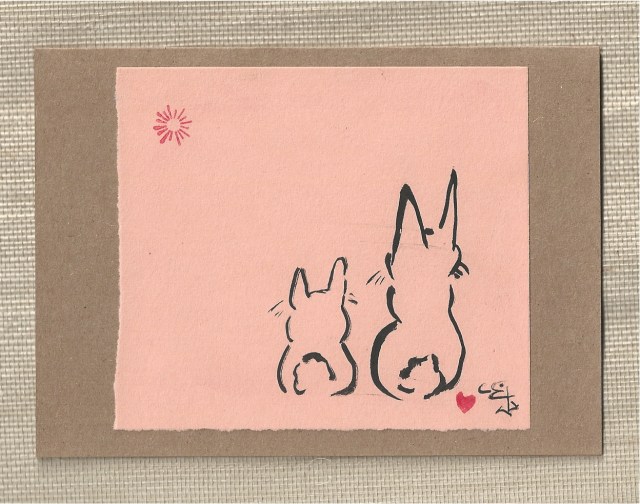 bunny with rabbit teacher