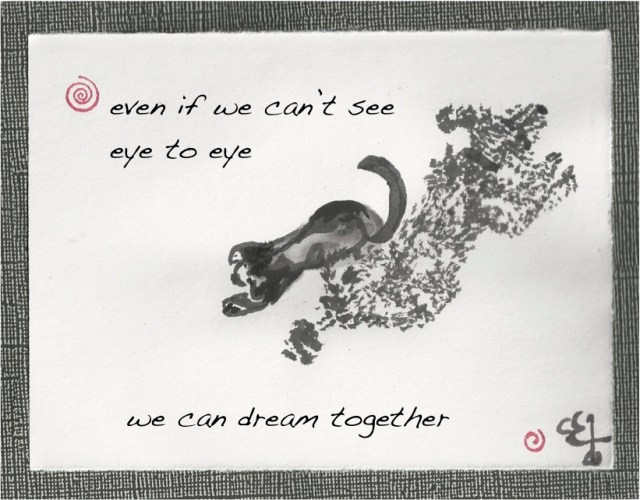 cat and dog dreaming