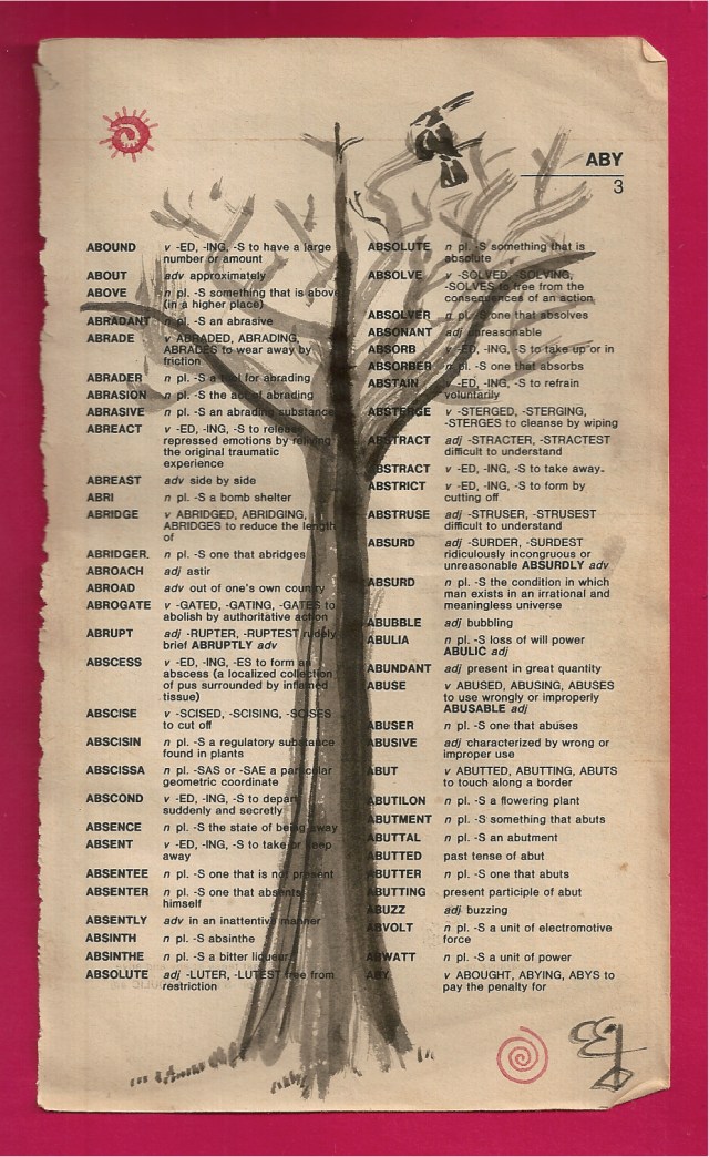 Above scrabble dictionary bird