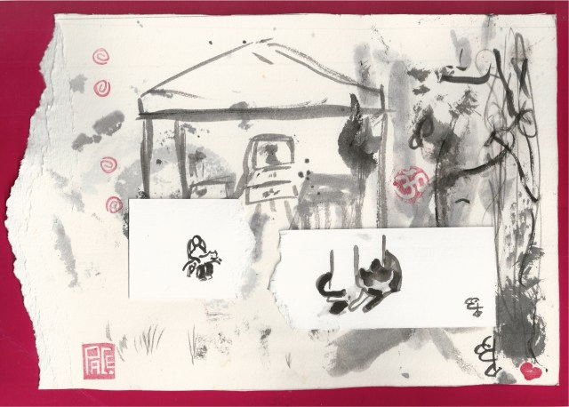 chaos yart sale with cat