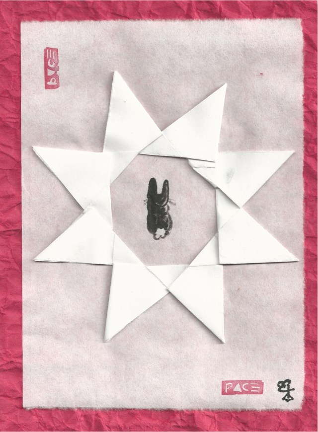 bunny in origami