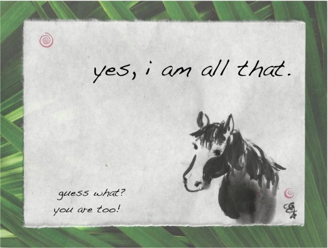 bold horse is all that