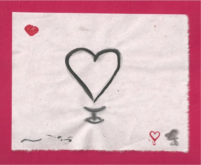 open heart flame and mouse