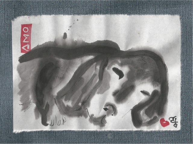 sleeping beagle mix-1