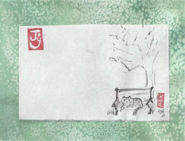 racoon cat on park bench