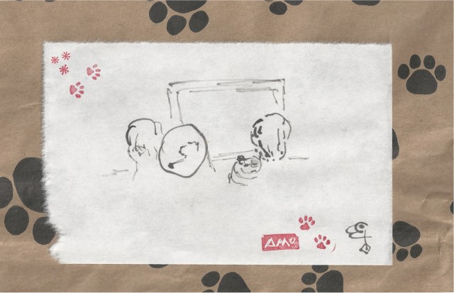 tv with donuts and cones