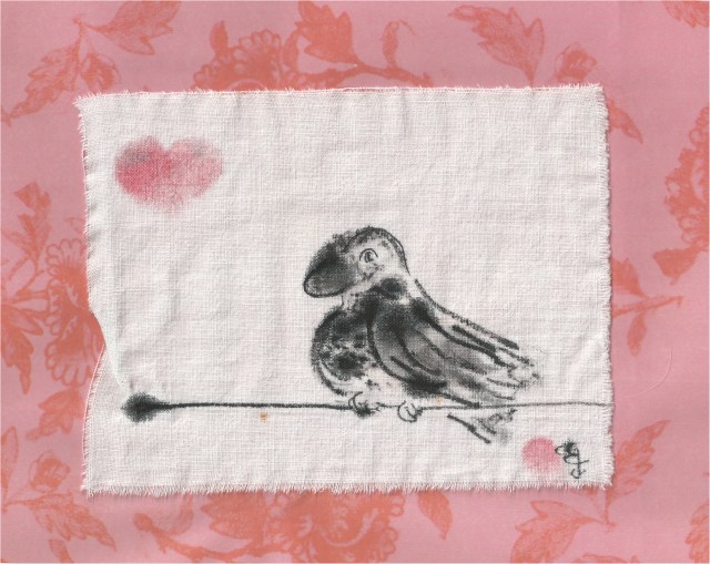 muscovy duck on wire