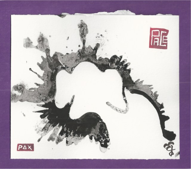 Black toy poodle white silhouette