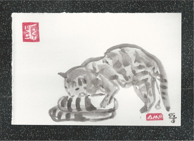 milo checks out my shoes