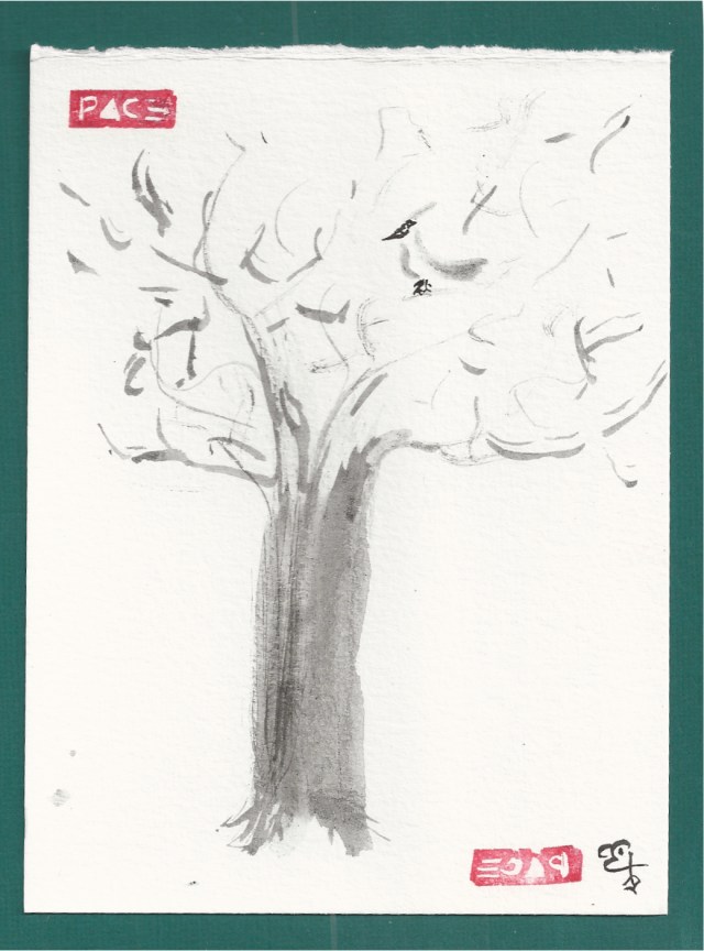 cardinal in winter tree