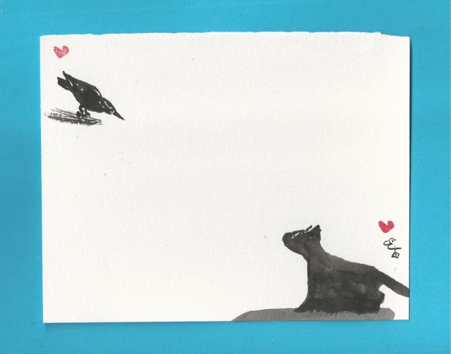 black bird black cat