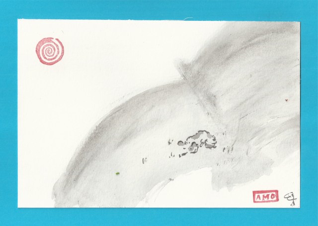 pim chews bone sadow of a hawk