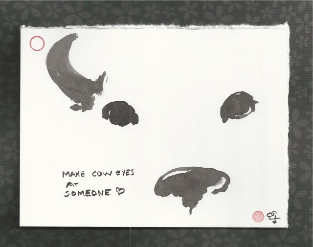 make cow eye's at someone