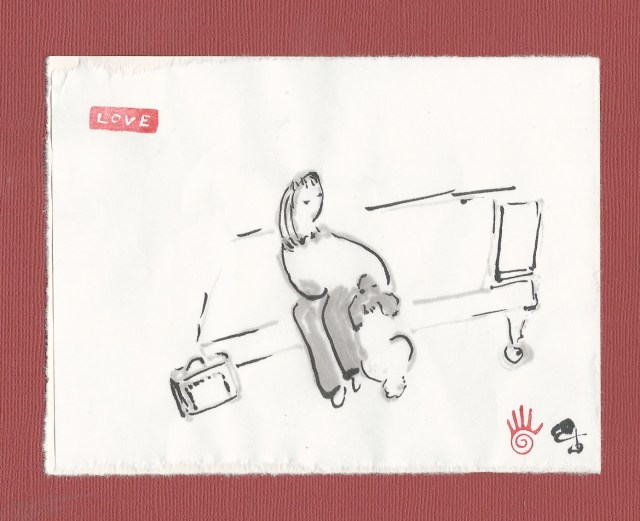 therapy dog first visit new resident